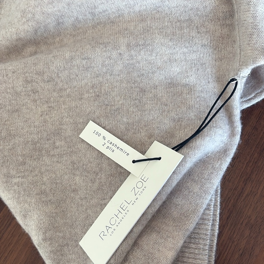 100% 2-ply cashmere Beige Sweater, size L, new - Picture 5 of 5